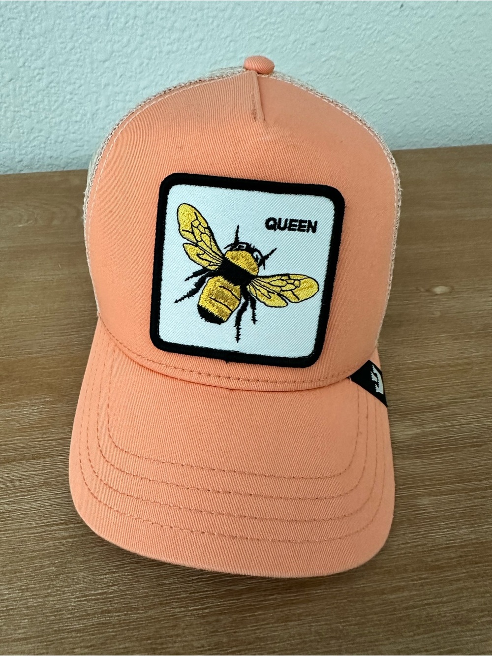 Women’s Peach 'Queen' Bee Trucker Hat
